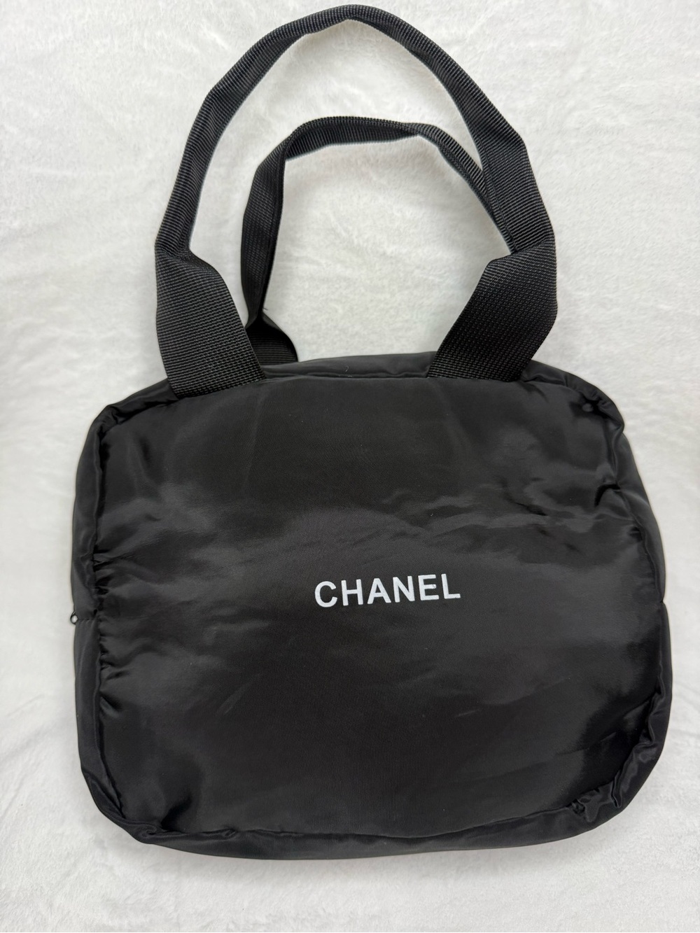 CHANEL Black Bag with White Logo ‼️No Box‼️